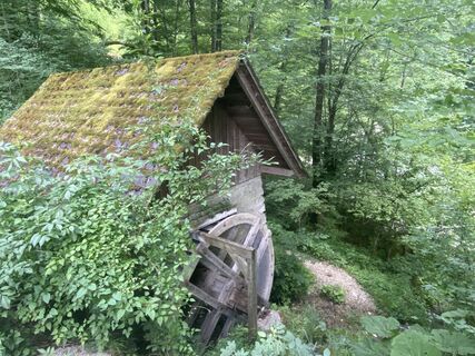 Photo de Friedrich Schlager le long du parcours