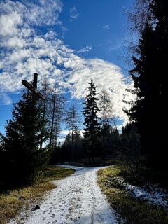 Foto von Susanne entlang der Tour