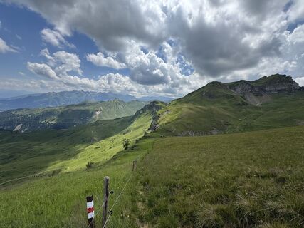 Foto von Andrea Omlin entlang der Tour