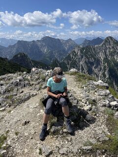 Photo de Franz Stumvoll le long du parcours