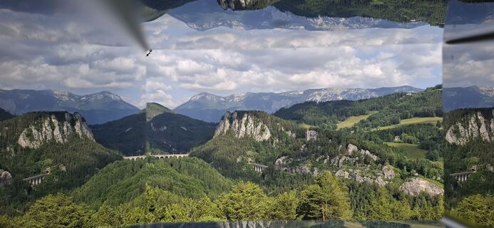 Foto de georg leitner a lo largo del recorrido