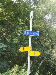 Foto von Catherine Astier entlang der Tour