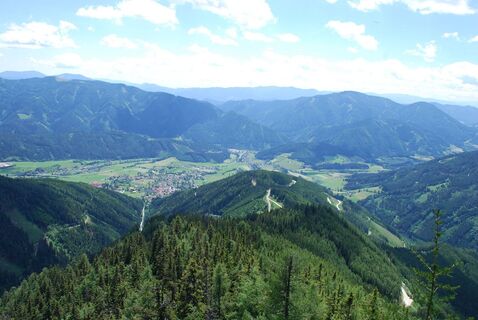 Ausblick vom Klettersteig