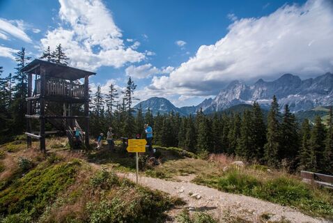 Aussichtsplattform am Rittisberg-Gipfel