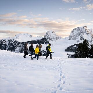 Aussicht auf Gantrischkette - Winterwanderung Selibühl