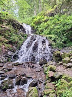 Photo de Katharina le long du parcours