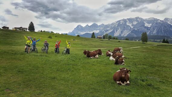 Mountainbiker auf der Rohrmoos Runde