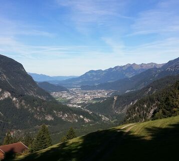 Blick von der Parzelle Lutt nach Bludenz
