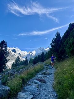 Foto von Aurelian Böhler entlang der Tour