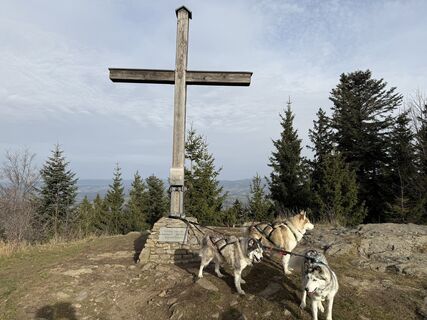 Foto van Richard Huber langs de tour