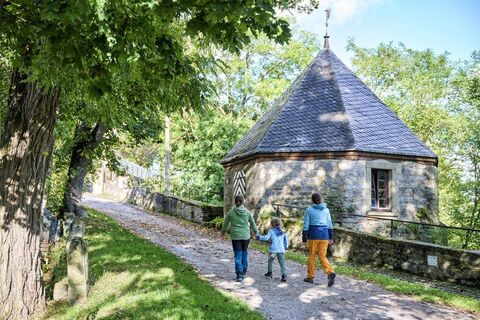 Wandern bei der Burg Krautheim