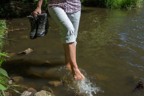 Wassertreten in der Nette