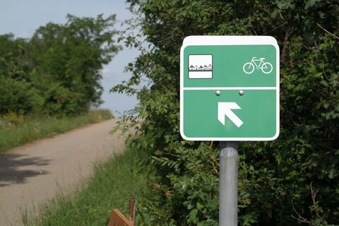 Beschilderung "Weinviertler Kellergassen Radrunde"
