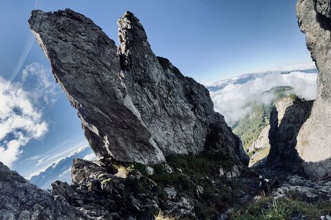 Foto de Aurelian Böhler a lo largo del recorrido