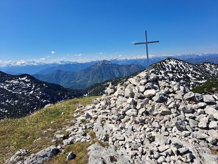 Photo de Anita Schned le long du parcours