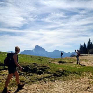 Die Spitze des Sernio im Hintergrund