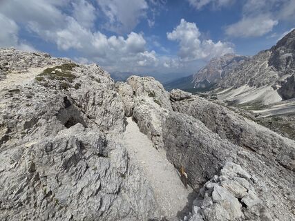Foto de Gerti Bärnthaler a lo largo del recorrido