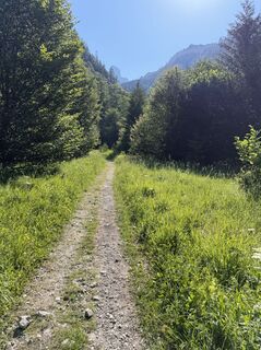 Foto de Luca Pirker a lo largo del recorrido