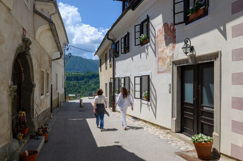 Radovljica, Weg zum Aussichtspunkt