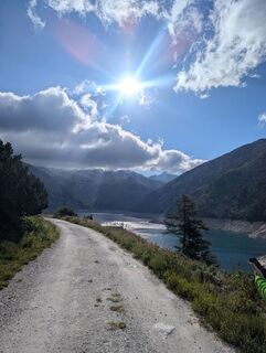 Foto von Anke entlang der Tour