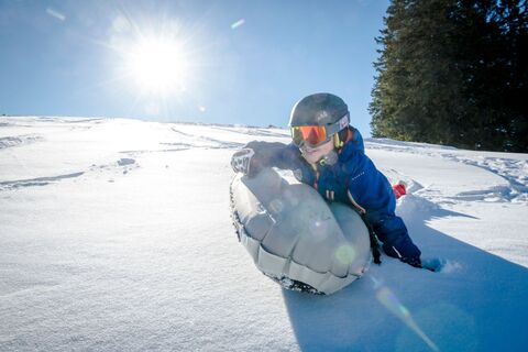 Airboard-Spass auf der Gamplüt