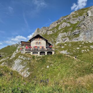 Blick auf die Bad Kissinger Hütte