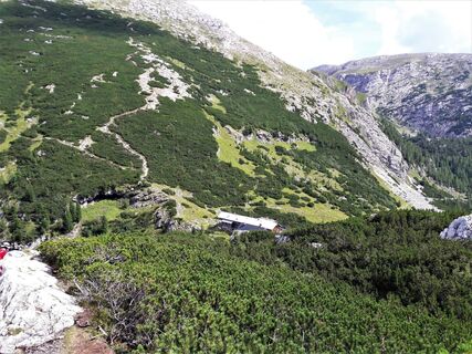 Blick Richtung Südosten zur Hesshütte am Ennseck