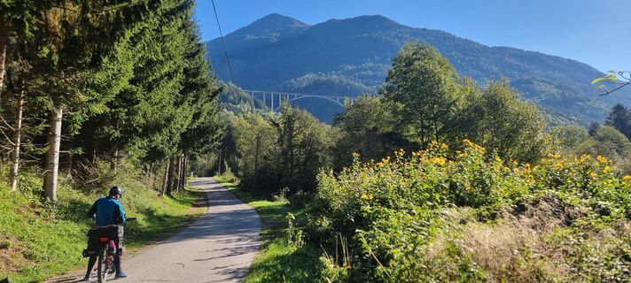 Photo de Heidi Zeiss le long du parcours