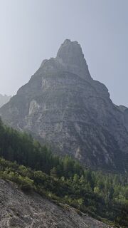 Photo de Luca Sangiorgio le long du parcours