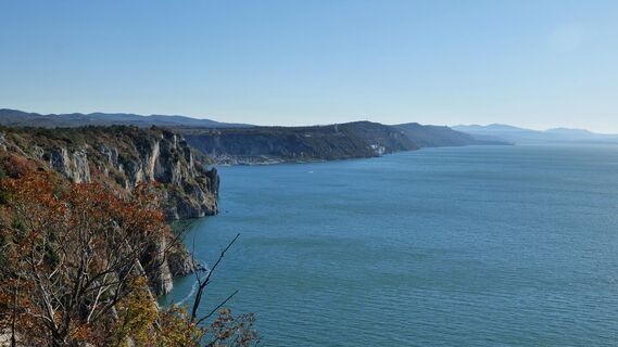 Blick auf die Küste von Triest.