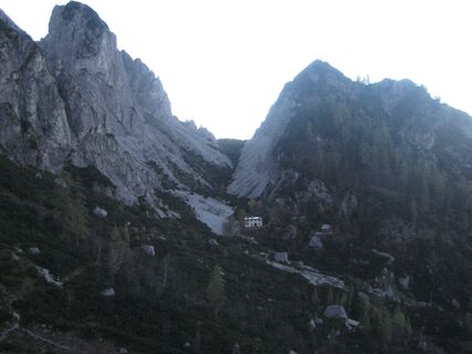 Blick zur Haindlkarhütte