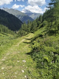 Foto von Walter Tinkhauser entlang der Tour