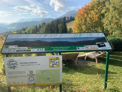 Panoramatafel Raxbankerl