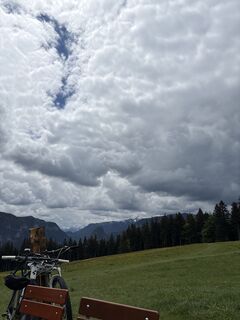 Foto von Heinz Sperl entlang der Tour