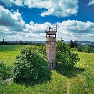 Grenzturm entlang der Schiefergebirgstrophy-Strecke