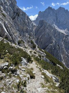 Photo de Wolfgang Jamnig le long du parcours