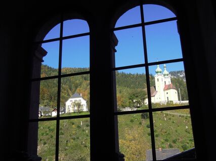 Blick auf die Kirche zum Heiligen Antonius