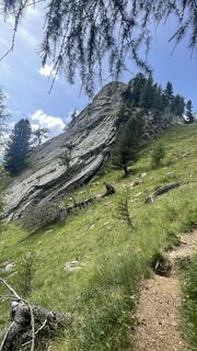 Foto von Verena entlang der Tour