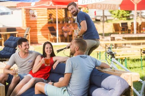 Rast im Biergarten Philipslust