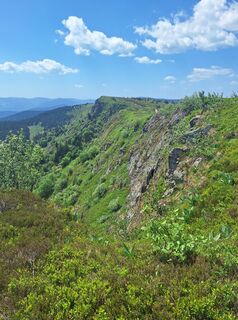 Photo de Katharina le long du parcours