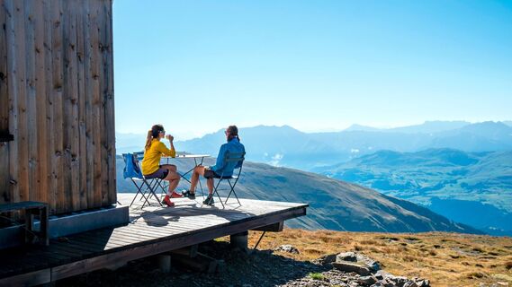 Pause bei der Bifertenhütte