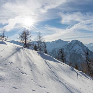 Aussicht auf die Berge und das Tal