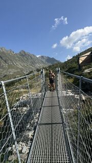 Photo de Agnese Martinelli le long du parcours