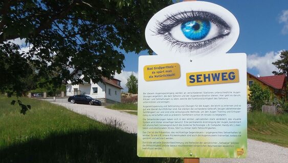Starttafel Sehweg