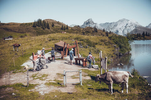 Schmuggli und Säumer Spielplatz auf dem Trübsee in Engelberg.
