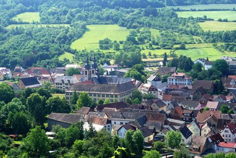 Blick auf Kloster Gerlachsheim