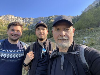 Foto de Andreas Prochaska a lo largo del recorrido