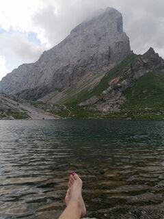 Foto von Dagmar Hofer entlang der Tour