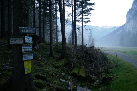 Leichter Nebel beim Klammboden