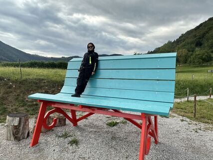Foto von László Batki entlang der Tour